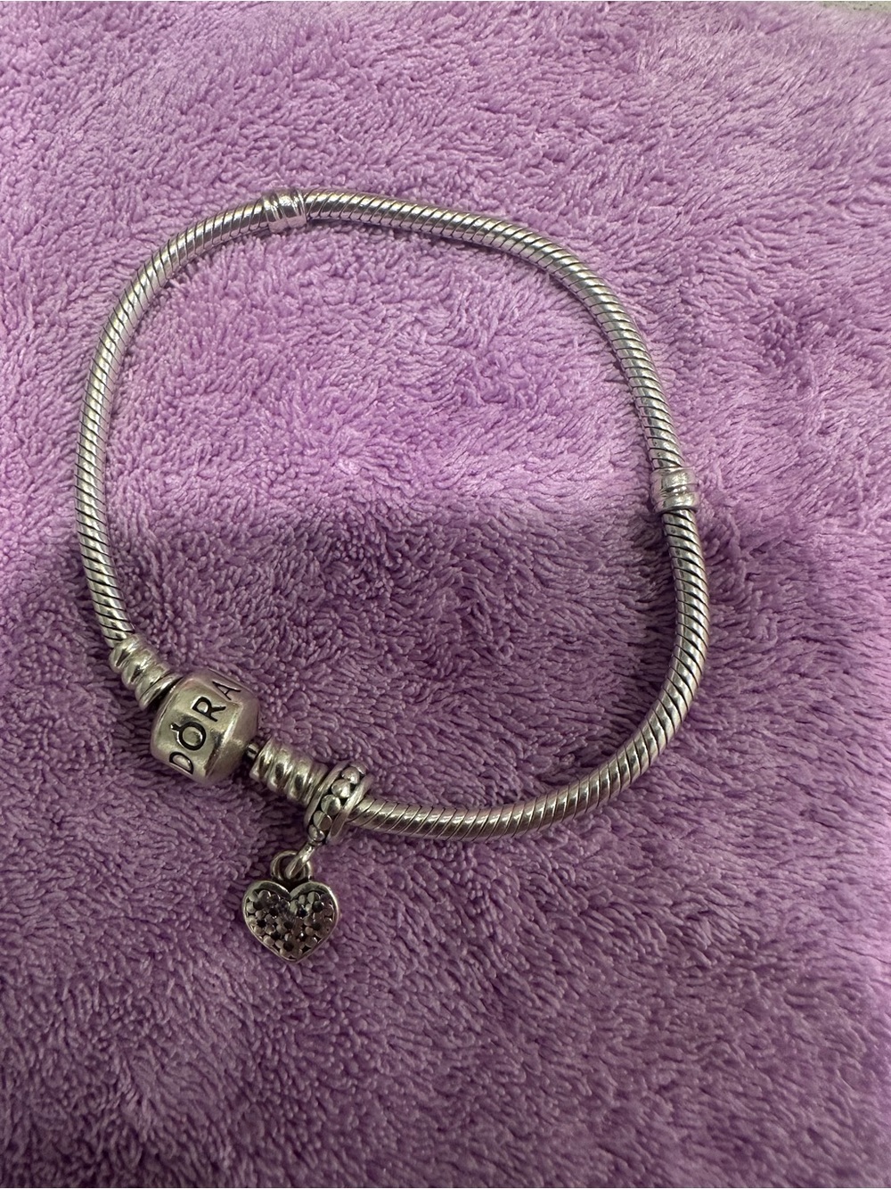 Pandora Moments snake chain charm bracelet